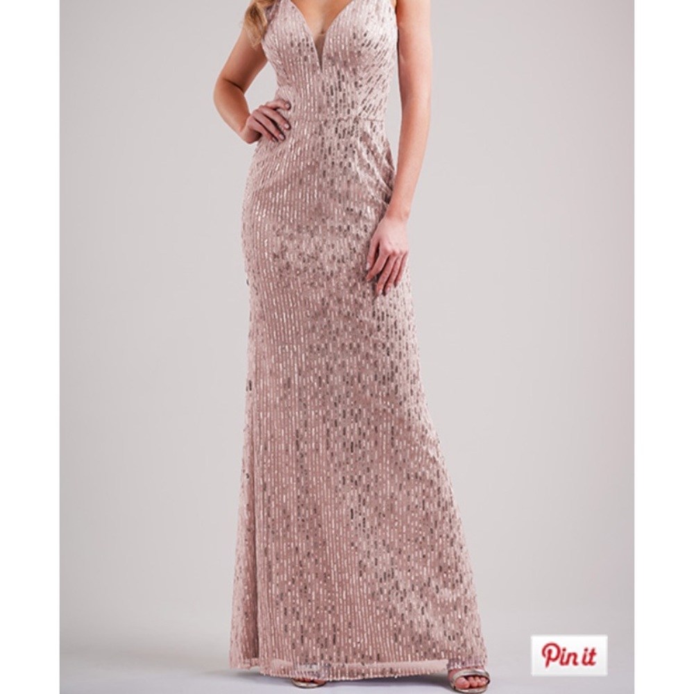 Belsoie Rose Gold Dress